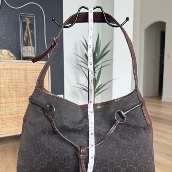 Gucci Drawstring Horsebit Hobo Brown - Picture 8 of 13